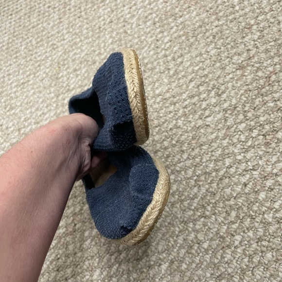 Toms Blue Knit Flats Slip On Shoes Size 7 - Picture 7 of 9